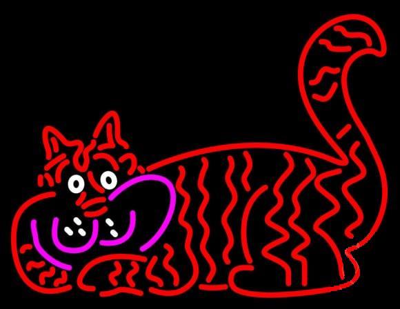 Smiling Cat Neon Sign